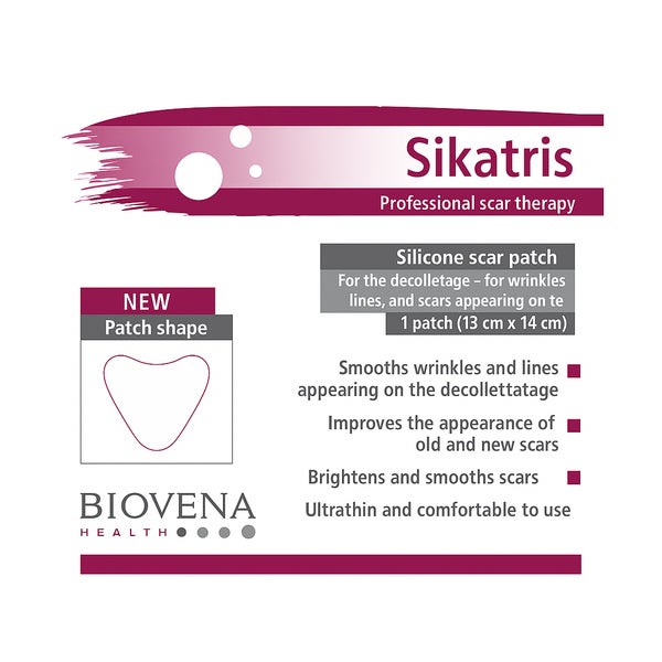 Biovena Health Sikatris Silikonpflaster für Dekolleté-Falten 5 St