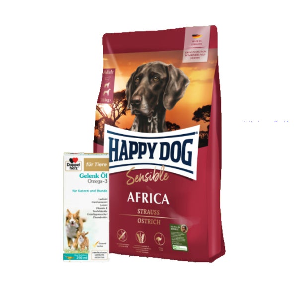 Sensible Africa + Doppelherz Gelenk Öl für Hunde 12,5 kg