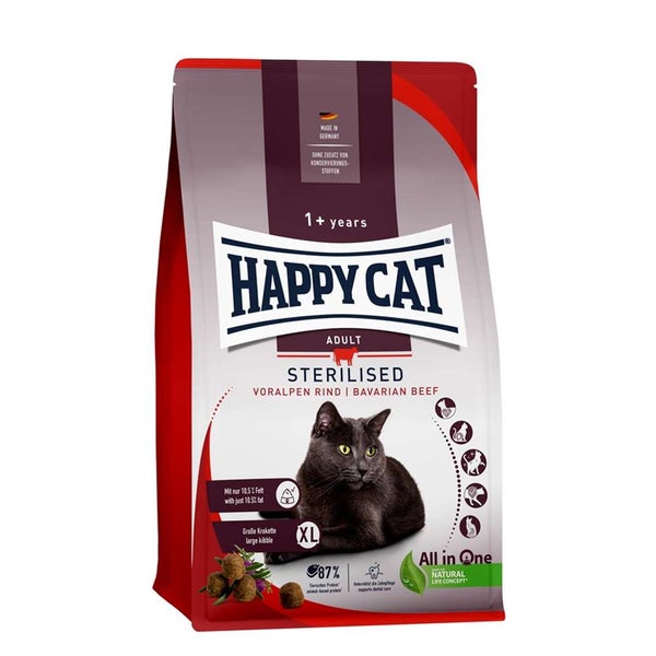 Happy Cat - Sterilised Adult Voralpen-Rind 1,8 kg