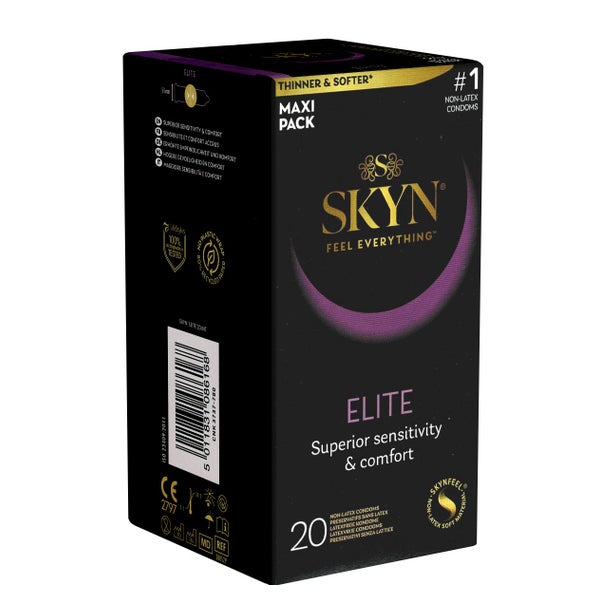 Elite Kondome 20 Stück – superdünn & latexfrei (20 Kondome) 20 St