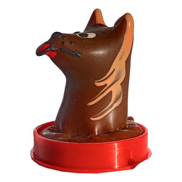 Scherzkondom «Hund»: Handbemalt, Symbol für Freundschaft (1 Stück) 1 St