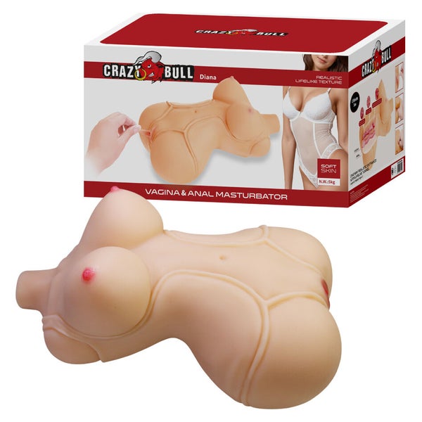 Crazy Bull - Diana - Real Torso-Masturbator mit Doppelloch 1 St