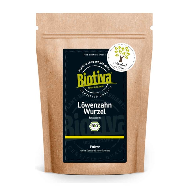 Biotiva Löwenzahnwurzelpulver gemahlen Bio 500 g