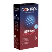 Produktabbildung: Sensual Xtra Dots – 12 Noppenkondome, 53 mm Breite (12 Kondome) 12 St