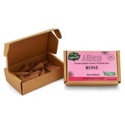 Räucherkegel Rose Handgetaucht Bio Chemiefrei Rose Pack Of 2 1 St