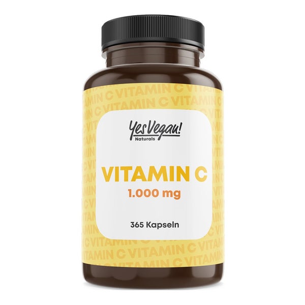 Vitamin C 1000 mg Kapseln hochdosiert, Jahresvorrat 365 St 365 St