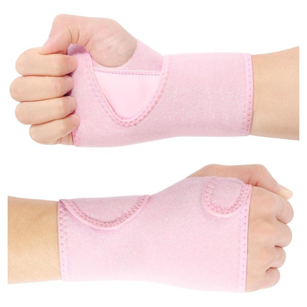 Handgelenkbandage Handschiene 1 Pack-(2 Stück)-rosa–mit Meta 1 St