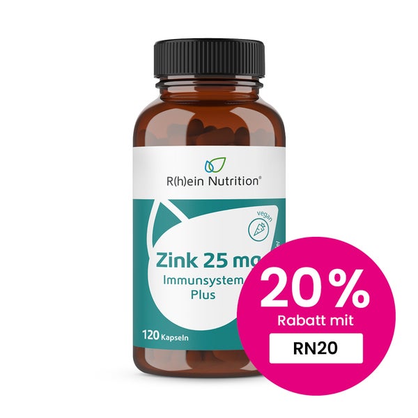 Zink 25 Mg Immunsystem Plus Hochdosiert + Vegan 120 St