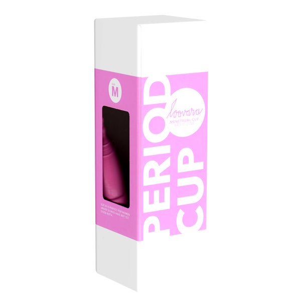 «Period Cup» (Größe M) pinke Menstruationstasse aus Latex (1 Stück) 1 St