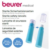 Beurer Sicherheitslanzetten 28G 100 Stück 100 P
