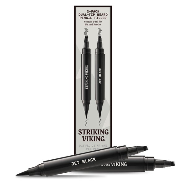 Striking Viking Bartstift Doppelspitze Jet-Schwarz 2er 5 ml