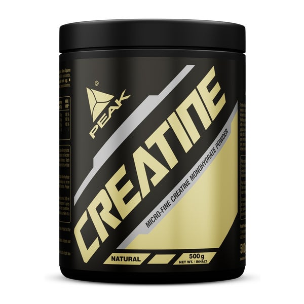 PEAK Creatin Monohydrat - 500g I Pulver I Muskelaufbau I Masseaufbau I Kraftzuwachs I hohe Bioverfügbarkeit 500 g