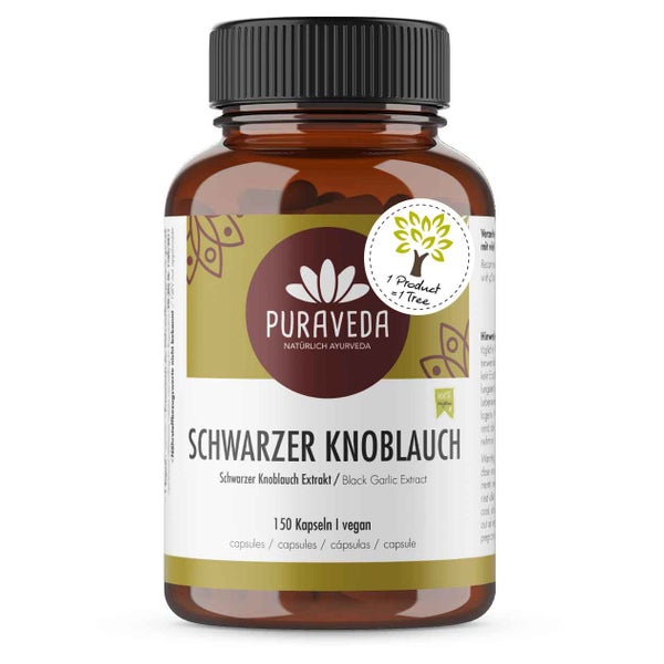 Puraveda Schwarzer Knoblauch Extrakt Kapseln 67 g