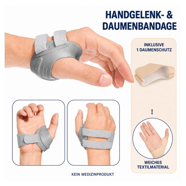 COOL-i CMC-Daumenstütze Grau rechts, Größe M 1 St