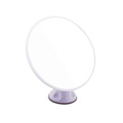 UNIQ Vergrößerungsspiegel mit Saugnapf (10x Vergrößerung, Weiß, Ø 13,5 cm)