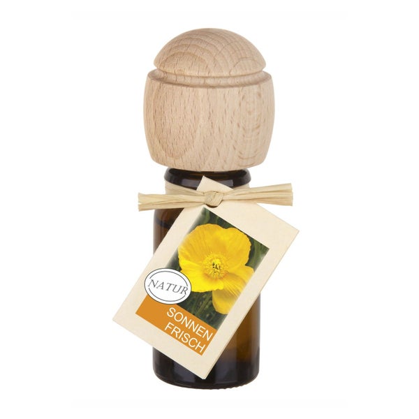 Traumduft Piccolino Sonnenfrisch Duftöl – Handgefertigt, ätherische Öle, Buchenholzverschluss 10 ml