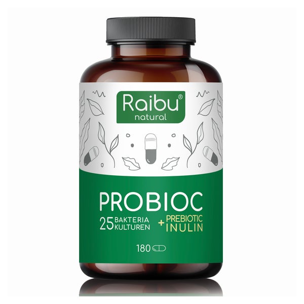 Probioc Kulturen Komplex - 25 Bakterienstämme + Inulin - RAIBU 180 St