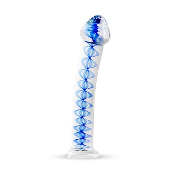 Handgefertigter Glas-Dildo, Blaue Spirale, Hygienisch (1 Stck) 1 St  gnstig kaufen | medpex