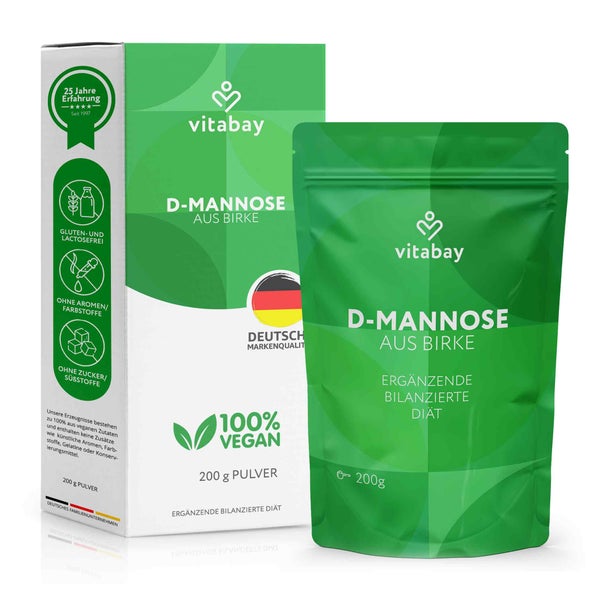 Vitabay D-Mannose  Pulver aus Birke 200 g