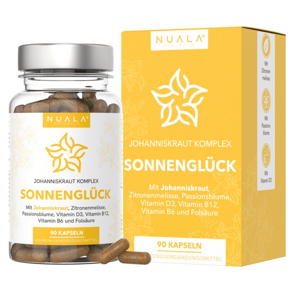 Nuala Naturals® SONNENGLÜCK Johanniskraut Komplex 90 St