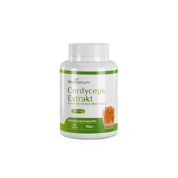 VitaSanum® Cordyceps-Extrakt (Cordyceps sinensis) – 500 mg Tagesportion – 60 Kapseln 60 St