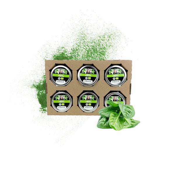SANUUS® BIO Spinat Gewürzsalz zum Kochen & Verfeinern 6x120g 720 g