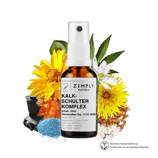 ZIMPLY NATURAL Kalkschulter Komplex - Pflanzenbasierte Rezeptur 30 ml