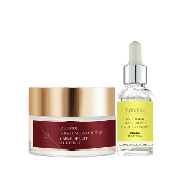Retinol-Nachtfeuchtigkeitscreme + Bienengift + Manuka-Honig-Serumöl Set 1 St