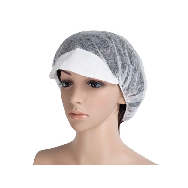 Medi-Inn Baretthauben mit Schirm, Vlies Ø 52 cm weiß 1000 St