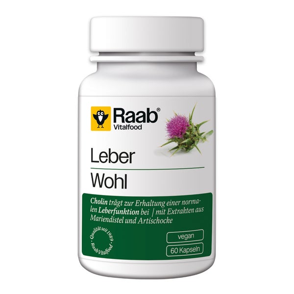 Raab Vitalfood® Leberwohl Komplex Kapseln 60 St