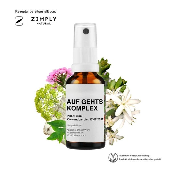 Zimply Natural AUF GEHTS KOMPLEX - Pflanzbasierte Rezeptur 30 ml