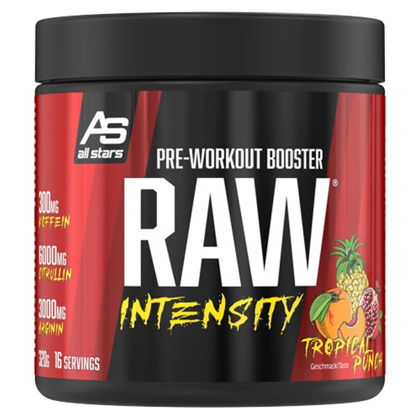 ALL STARS Raw Intensity Pre-Workout Booster (320g) Tropical Punch