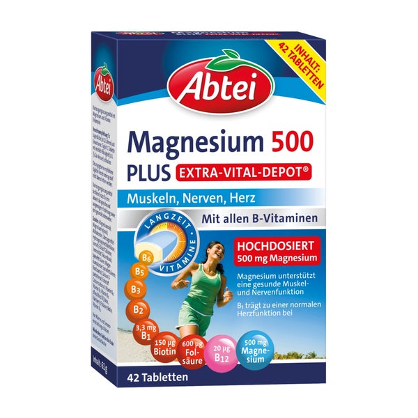 Abtei Magnesium 500 Plus Vital Depot 42 St