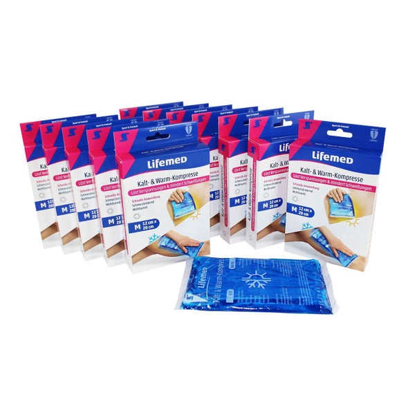 Lifemed Kalt- & Warm-Kompresse, Gr. M, 12 x 20 cm 12 St