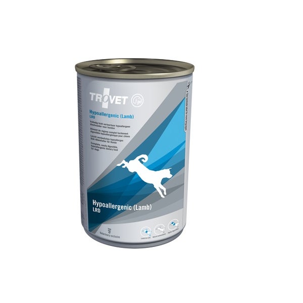 TROVET Hypoallergenic Lamb LRD Nassfutter für Hunde mit Lammfleisch 0,4 kg