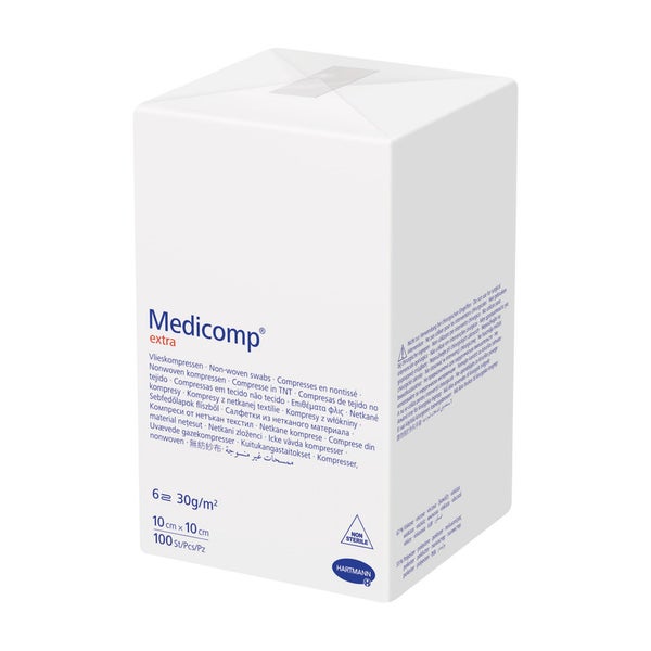 Hartmann Medicomp unsteril 6f 10x10cm (100 Stück) 100 St