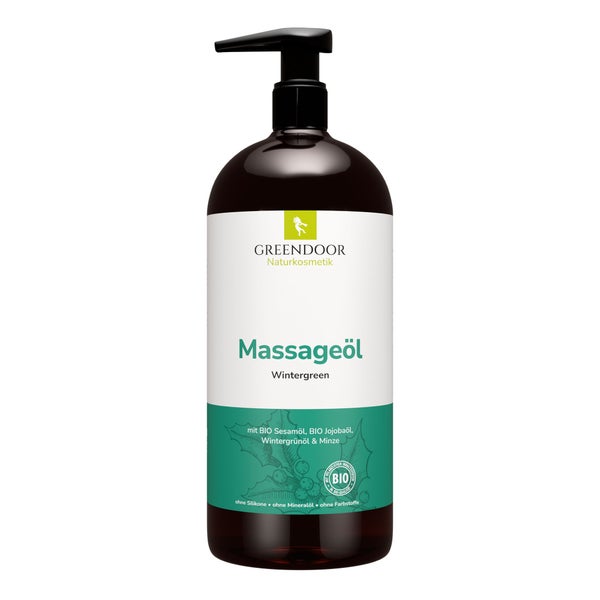 GREENDOOR Massageöl XL Wintergreen 500 ml