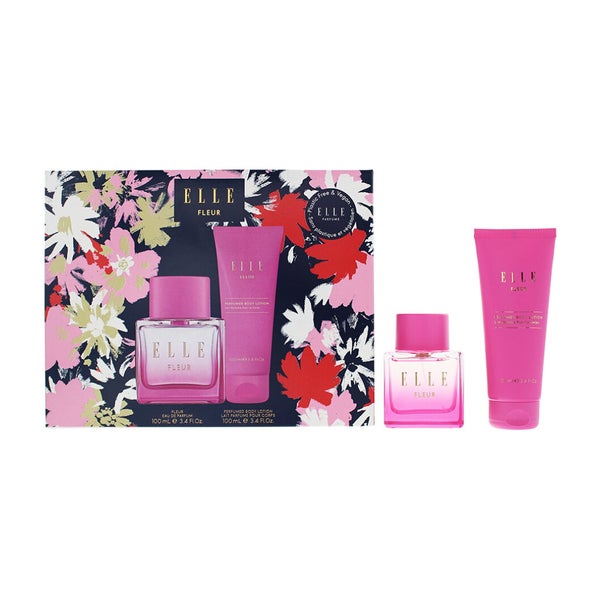 Elle Fleur 2 Piece Gift Set: Eau De Parfum 100ml - Body Lotion 100ml 0,2 l