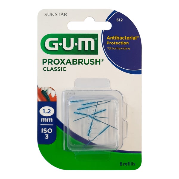 GUM Proxabrush Classic Ersatzbürsten 1,2 8 St
