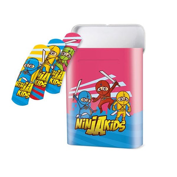 Lifemed Pflaster-Strips 6 cm x 1,7 cm farbig "Ninjas", 6 Pack 240 St