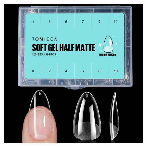Nageltips Mandel Kurz Gel FullCover 18.Mandel Kurz-192 1 St