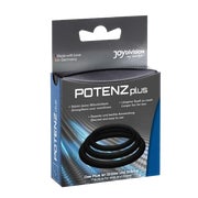 POTENZplus Ringe schwarz 3er Set Silikon elastisch, 3 Größen (1 Stück) 1 St