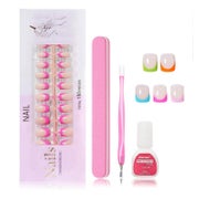 Falsche Nägel Press On French Tip 150 Kurz Farbig (5 Color) 1 St