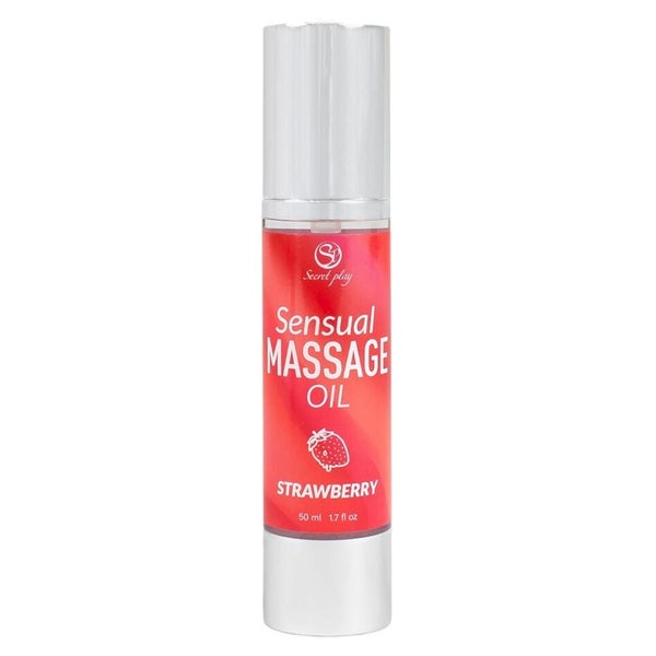 «Strawberry» Massageöl 50 ml, Erdbeerduft, vegan silikonfrei (0.05 l) 50 ml