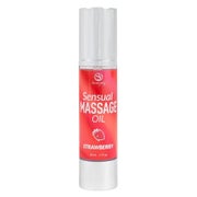 «Strawberry» Massageöl 50 ml, Erdbeerduft, vegan silikonfrei (0.05 l) 50 ml