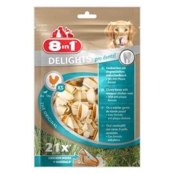 8IN1 Delights Pro Dental Kauknochen XS 21 St 0,27 kg