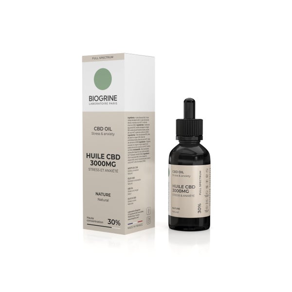 BIOGRINE CBD-ÖL 30 % PREMIUM Natur 10 ml