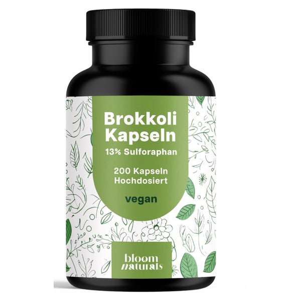 Brokkoli Kapseln 1000 mg - 200 Stk. - Bloom Naturals 200 St
