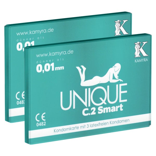 «Unique C.2 Smart» 6 latexfreie Kondome vor Erektion nutzbar (6 Kondome) 6 St