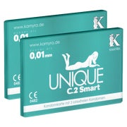 Produktabbildung: «Unique C.2 Smart» 6 latexfreie Kondome vor Erektion nutzbar (6 Kondome) 6 St